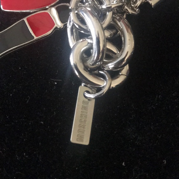 Moschino Vintage Charm Bracelet Heart Bear Bow - Picture 3 of 3